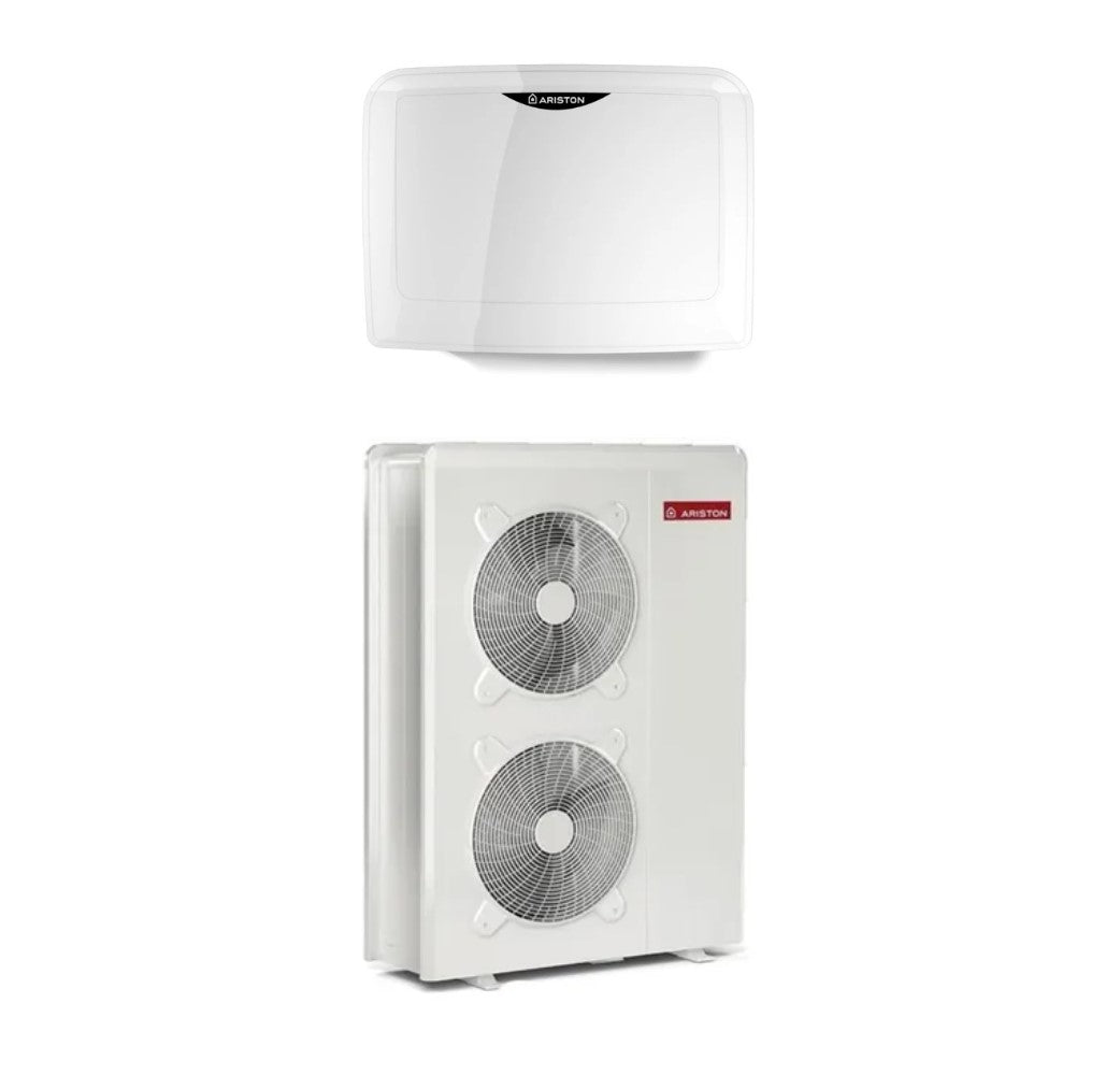 Monobloc lucht-water warmtepomp Ariston NIMBUS POCKET M NET 120 R-32, energieklasse A+++/A++, inverter, monofase.