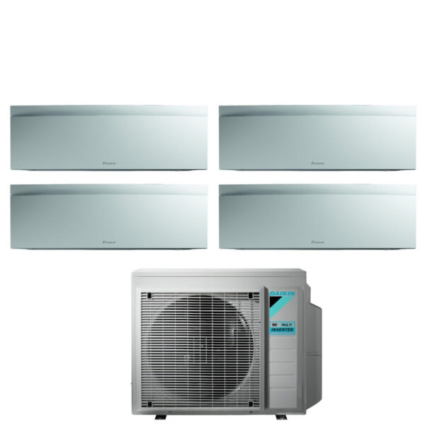 Daikin Bluevolution Airconditioner Split Inverter Panelen EMURA WHITE III serie 9+9+9+18 met 4MXM80N R-32 Geïntegreerde Wi-Fi 9000+9000+18000 Witte Kleur