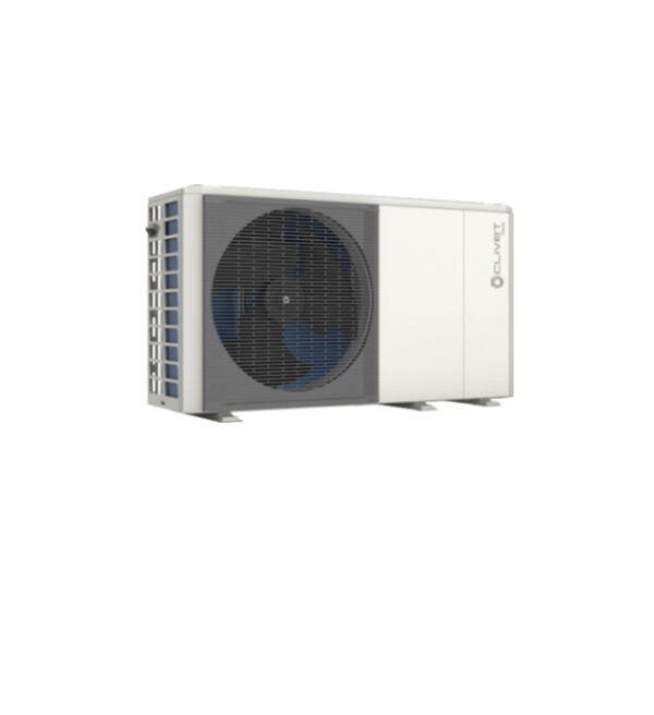 Monobloc lucht/water Inverter warmtepomp Clivet EDGE EVO 2.0 EXC WISAN-YME 1 S 8.1 R-32 Driefase warmtepomp met R-32 koelmiddel.