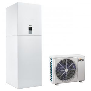 Omkeerbare lucht-water warmtepomp Ferroli OMNIA ST 3.2 08 systeem, R-32 met bedieningselement.