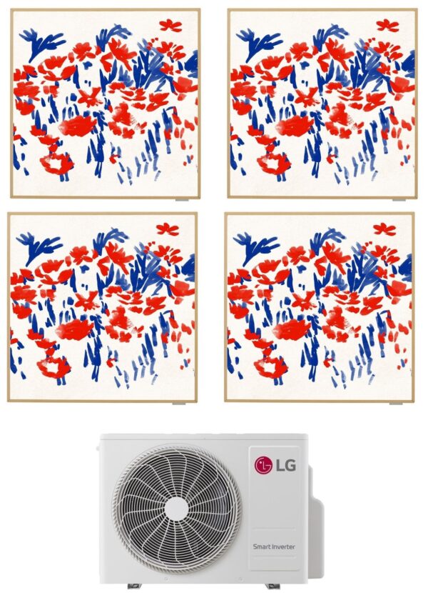 Airconditioner LG Quadri Split Inverter ARTCOOL GALERIJ FOTO 9+9+9+9 met MU4R25 R-32 Wi-Fi Geïntegreerd