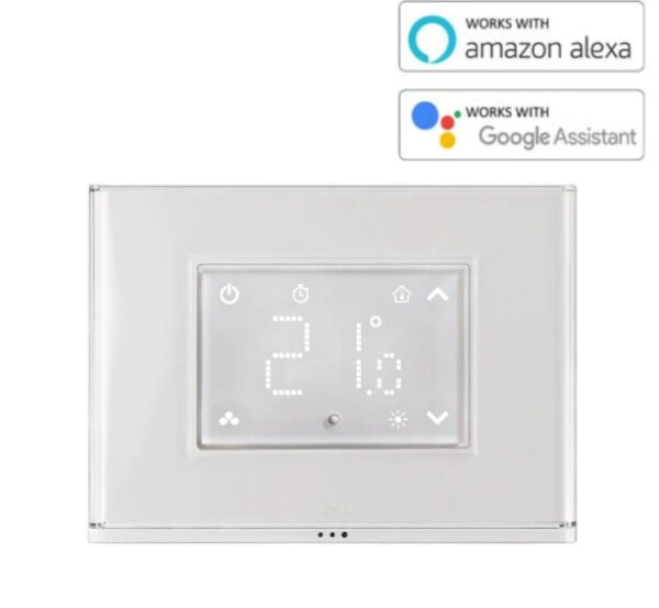 Beghelli Dom-e Smart Chronothermostaat met Touchscreen en Wi-Fi-lichtplaat 60048